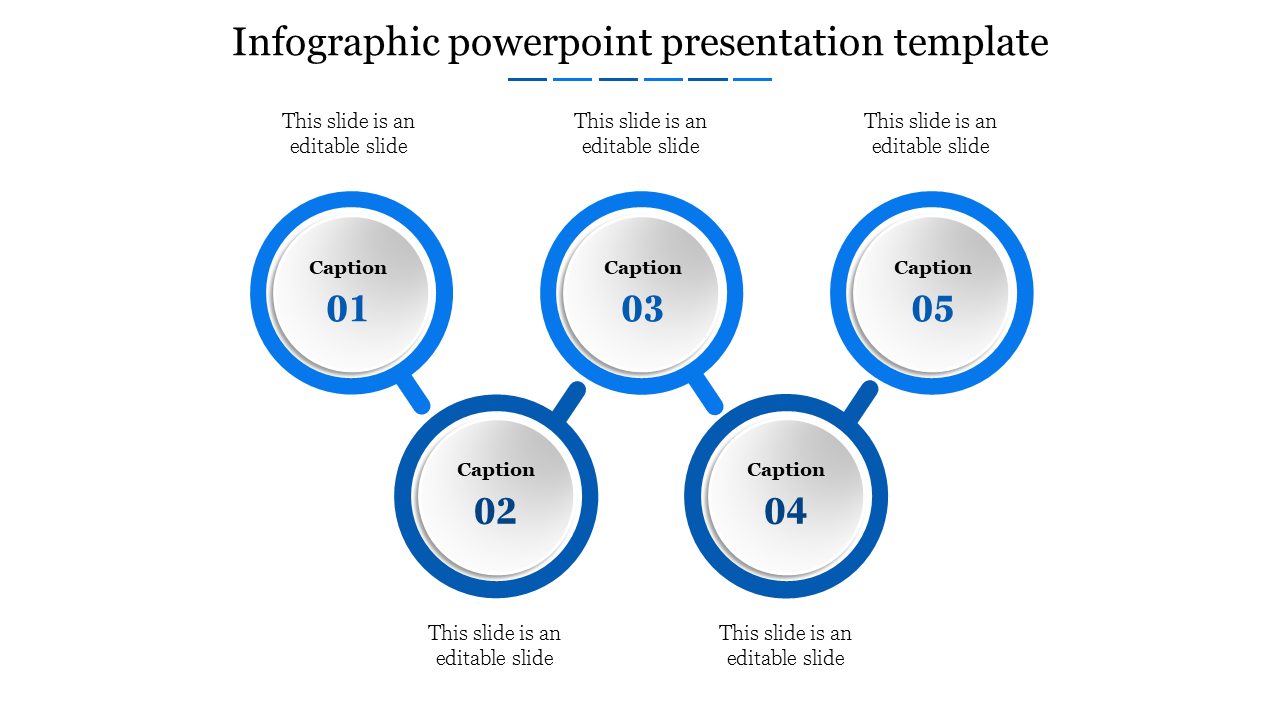 infographic powerpoint presentation template-Blue